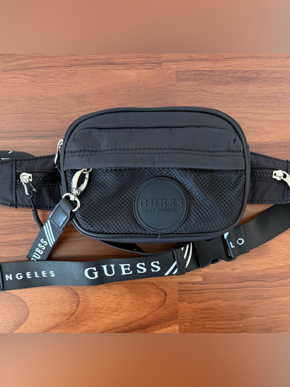 GUESS Belt Bag / Waist Bag – Black Monogram – Hard to Find
